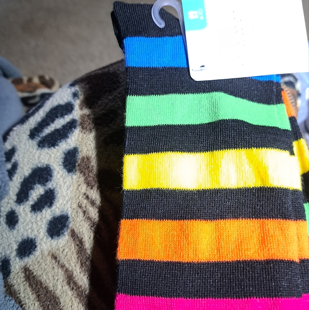 Ŕàinbow knee-high socks - Picture 7 of 8